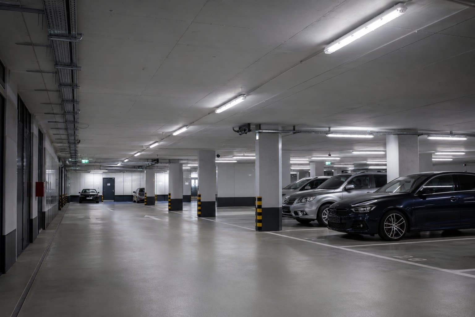 Underground car park lighting